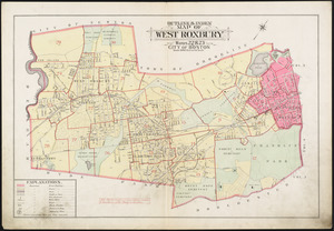 Outline & index map of West Roxbury, wards 22 & 23, city of Boston