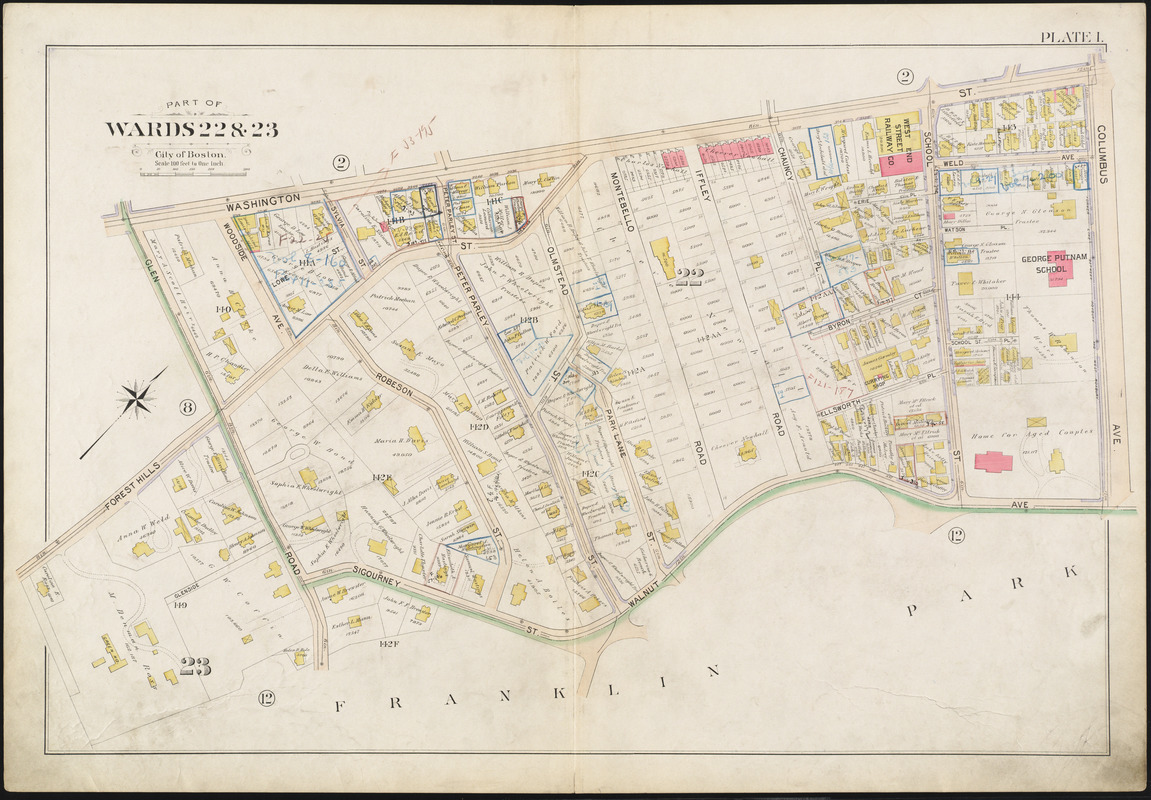 Atlas of the city of Boston, West Roxbury