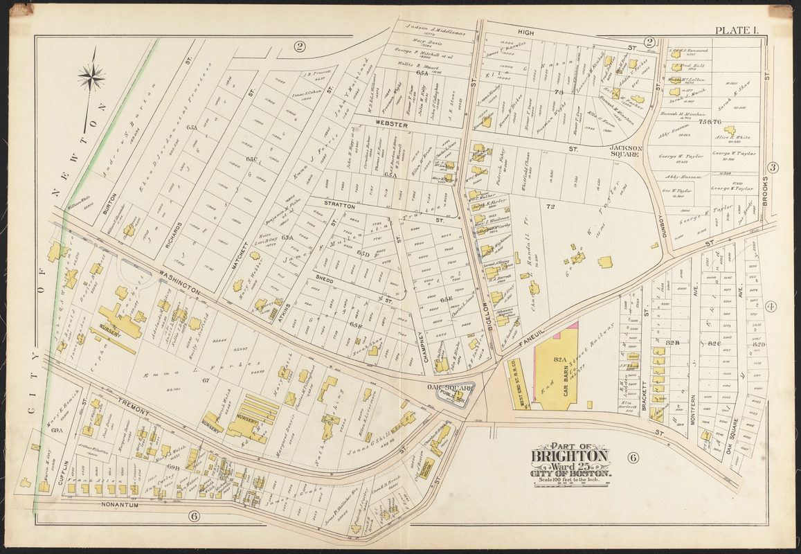 Atlas of the city of Boston, Brighton