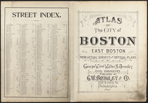 Atlas of the city of Boston : East Boston