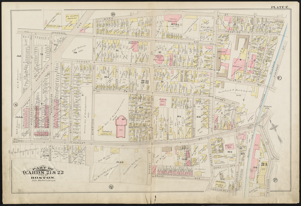 Atlas of the city of Boston : Roxbury