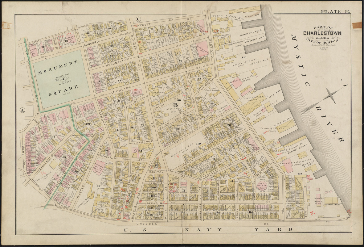 Atlas of the city of Boston : Charlestown and Brighton