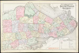 Outline and index map of Boston proper and Roxbury