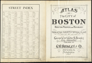 Atlas of the city of Boston : Boston proper and Roxbury