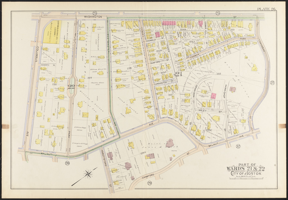 Atlas of the city of Boston, Roxbury