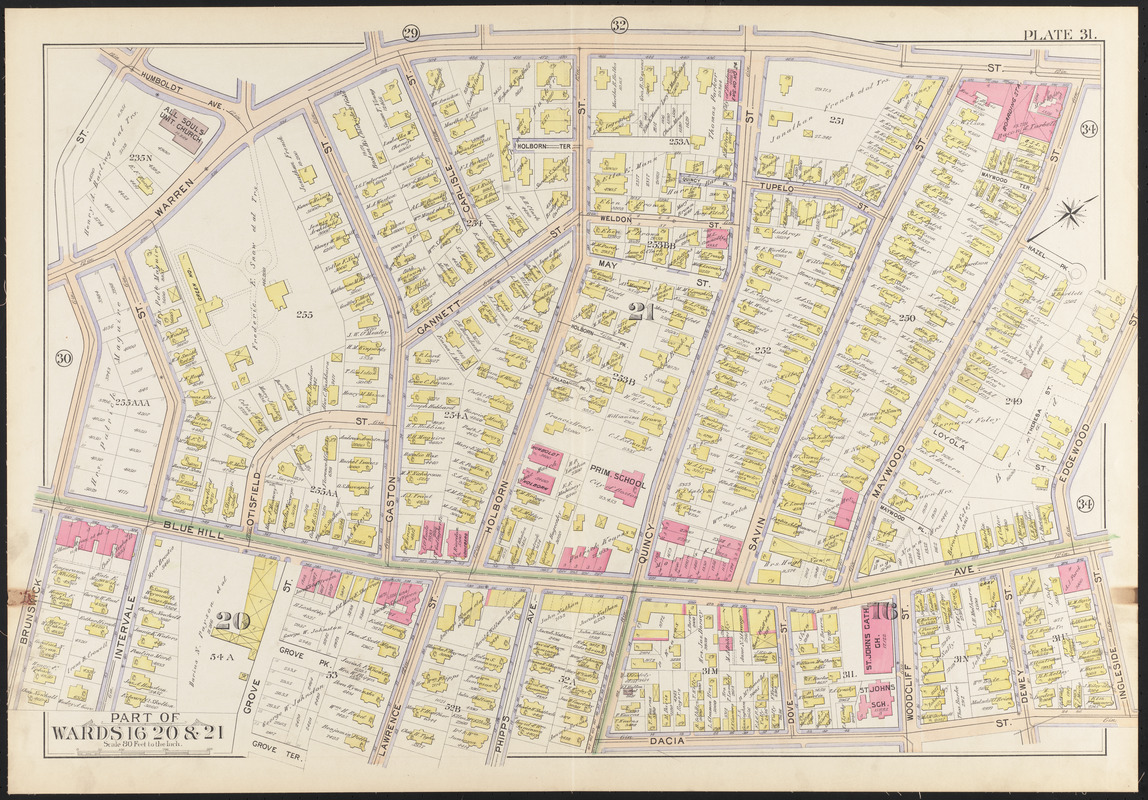 Atlas of the city of Boston, Roxbury