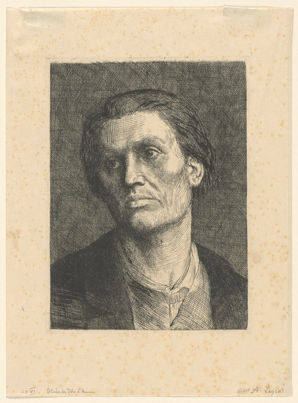 Étude de tête d'homme