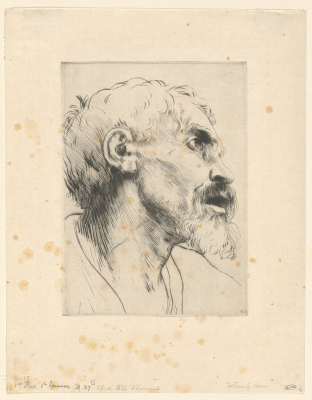 Étude de tête d'homme