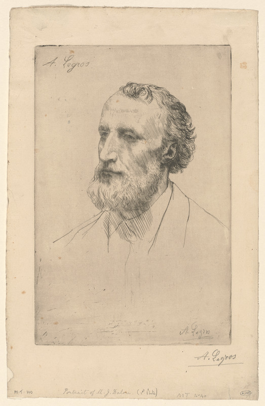 Portrait de Jules Dalou (1st plate)