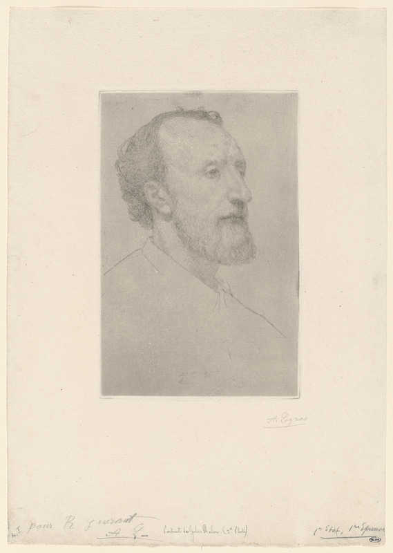 Portrait de Jules Dalou (2nd plate)