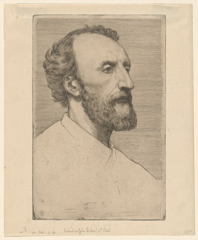 Portrait de Jules Dalou (2nd plate)