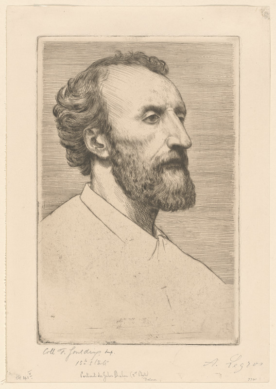 Portrait de Jules Dalou (2nd plate)