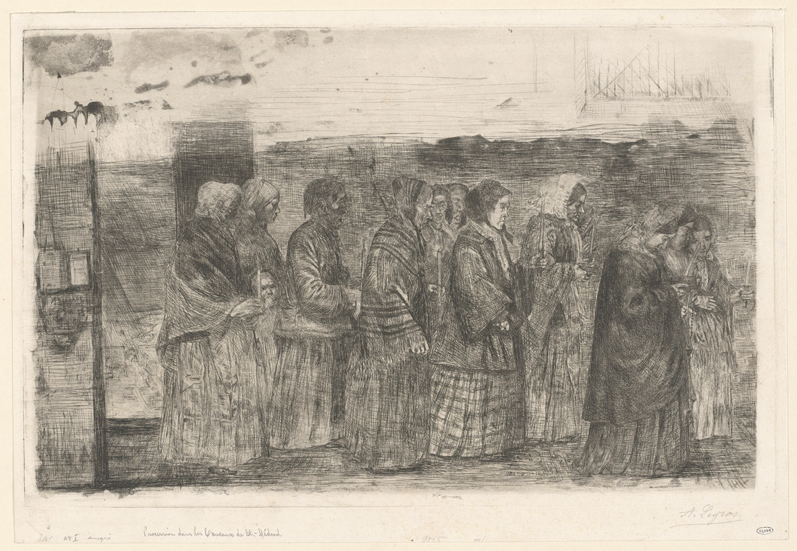 Procession dans les caveaux de Saint-Médard