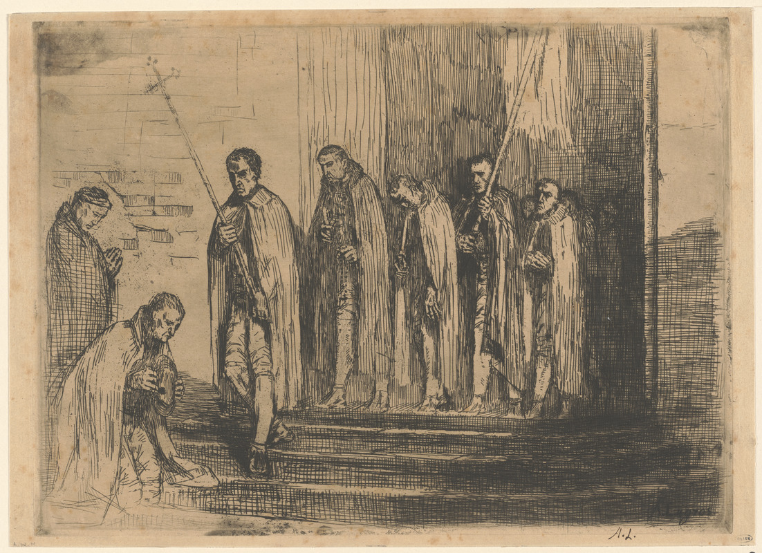 La sortie de la procession