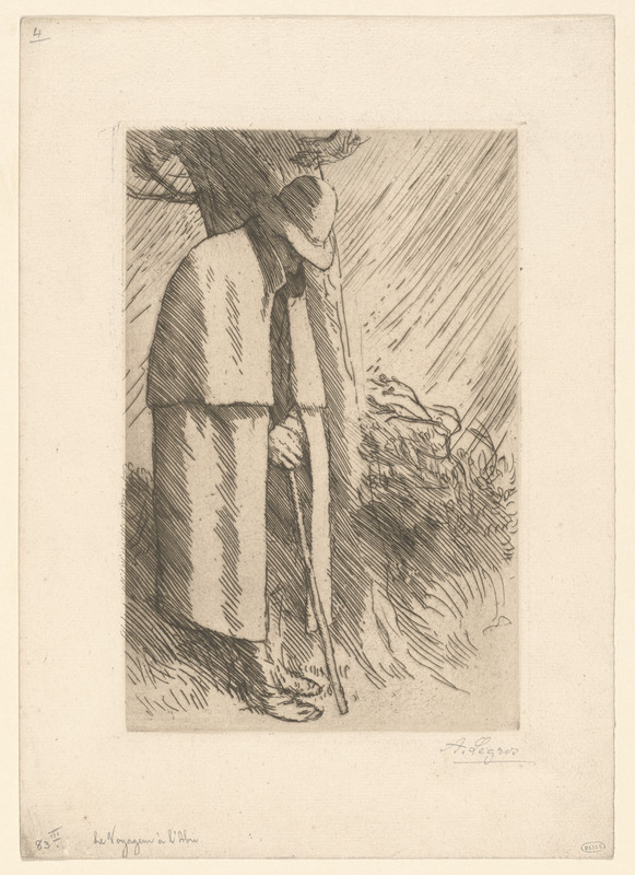 Le voyageur à l'abri