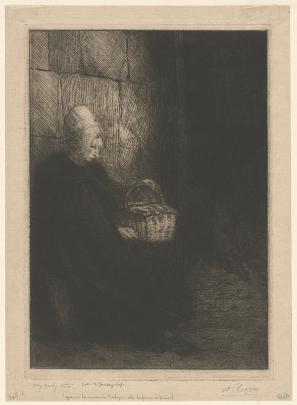 Paysanne des environs de Boulongne, dite "La femme au panier."