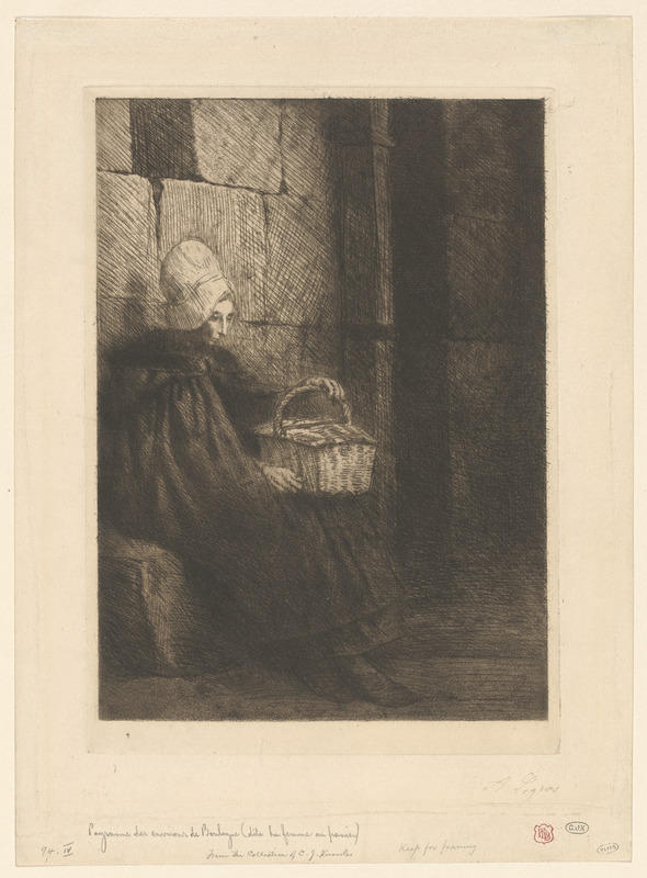 Paysanne des environs de Boulongne, dite "La femme au panier."