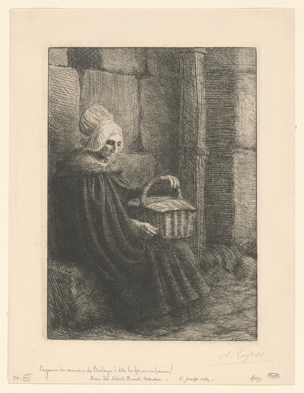Paysanne des environs de Boulongne, dite "La femme au panier."