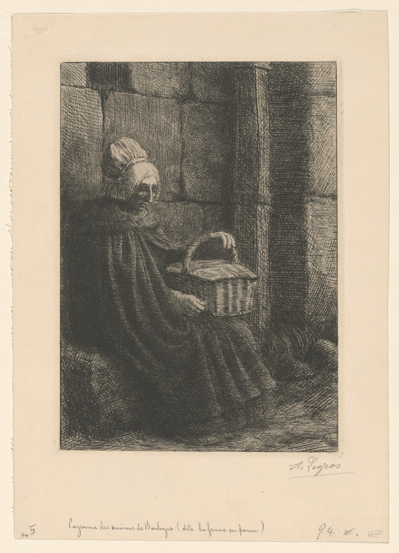 Paysanne des environs de Boulongne, dite "La femme au panier."
