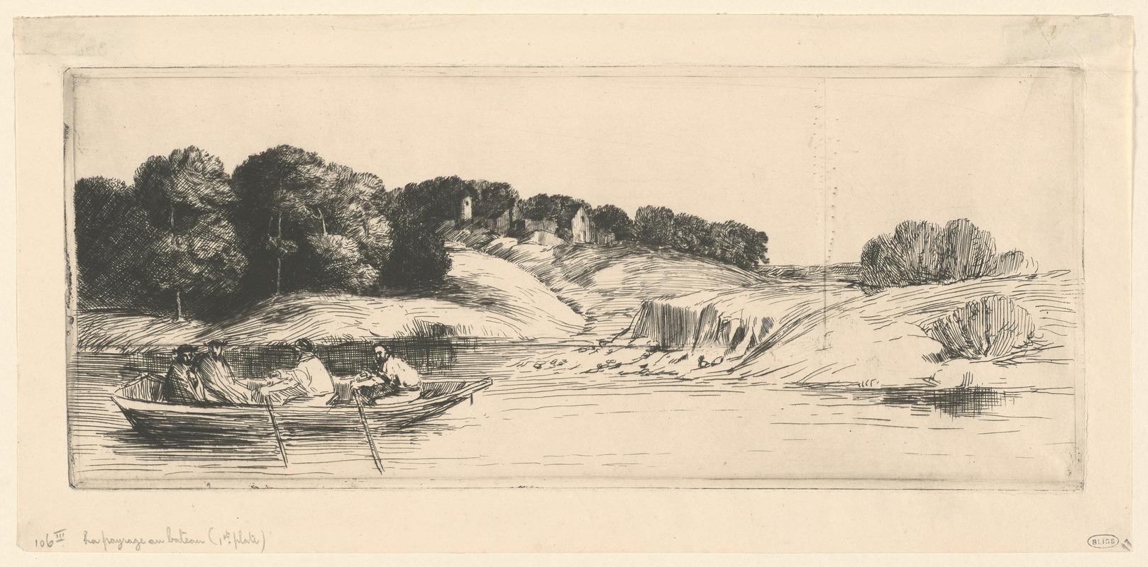 Le paysage au bateau (1st plate)