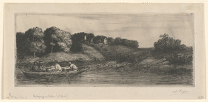 Le paysage au bateau (1st plate)
