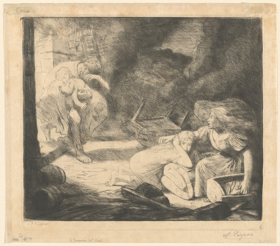 L'incendie (2nd plate)