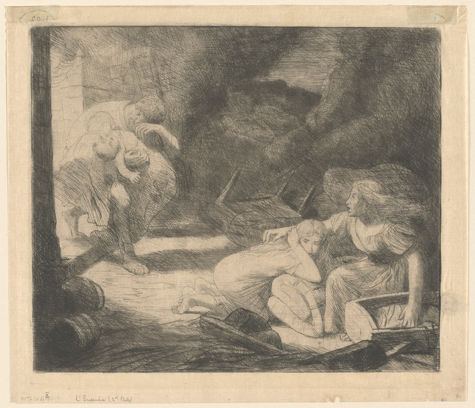 L'incendie (2nd plate)