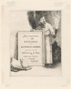 "Fifty Impressions of 10 Etchings" (Title-page to the series published by Marseille Holloway)
