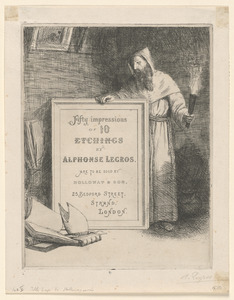 "Fifty Impressions of 10 Etchings" (Title-page to the series published by Marseille Holloway)
