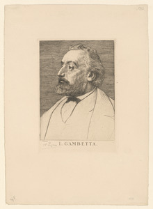 Portrait de Léon Gambetta (2nd plate)