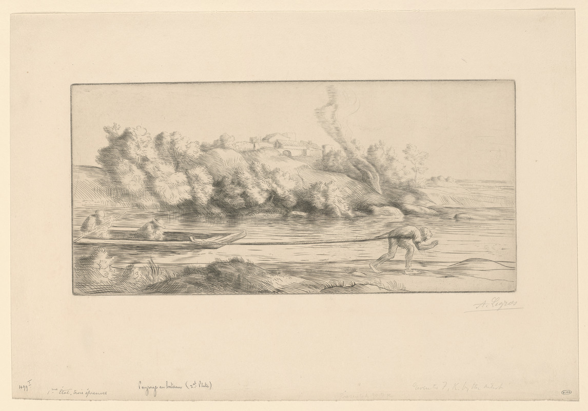 Paysage au bateau (2nd plate)