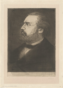 Portrait de Léon Gambetta (1st plate)