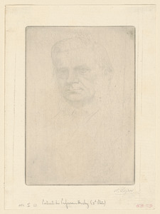 Portrait du Professeur Huxley (3rd plate)