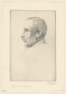 Portrait de professeur W. Cawthorne Unwin