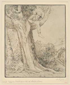Paysage avec un garçon grimpé sur un arbre, dite "Le dénicheur d'oiseaux."