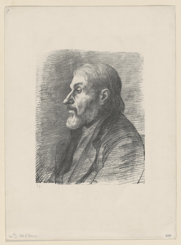 Tête d'homme (Litho)