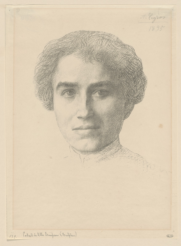 Portrait de Mlle. Simpson (Litho)