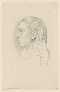 Portrait de Mlle. N. E. Legros (Litho)