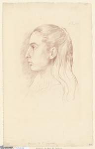 Portrait de Mlle. N. E. Legros (Litho)