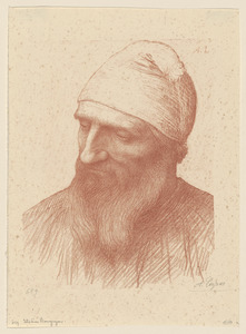 Tête d'un Bourguignon (Litho)