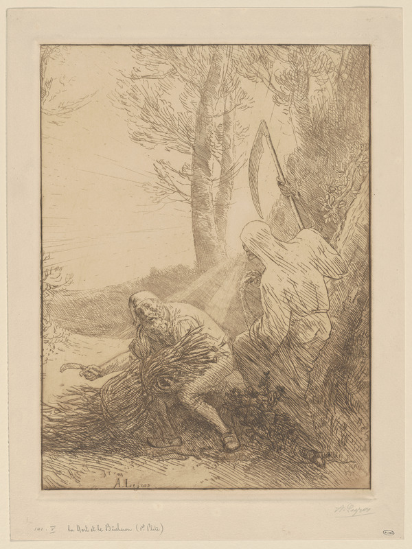 La Mort et le bûcheron (1st plate)