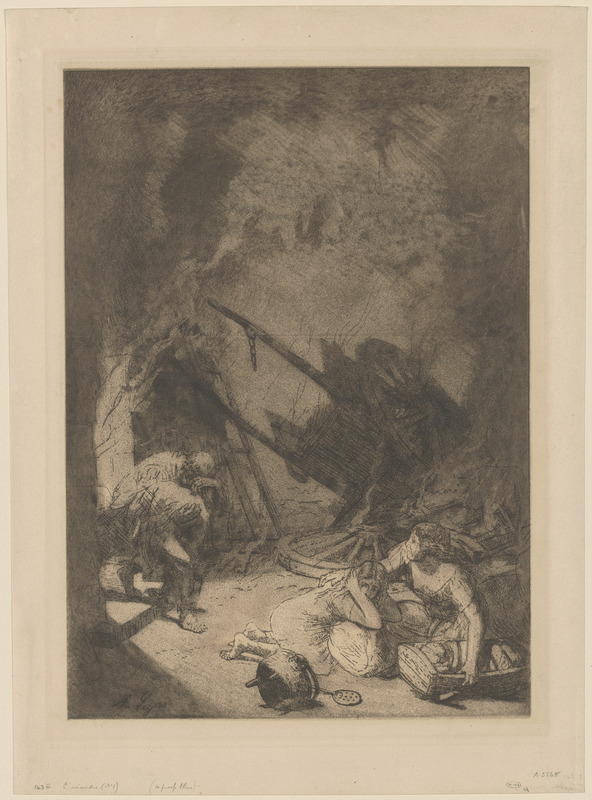 L'incendie (1st plate)