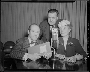 George Jessel, Fred Garrigus, and Mrs. Bond