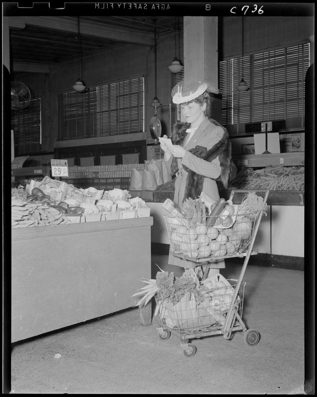 Peggy Kiley at the supermarket