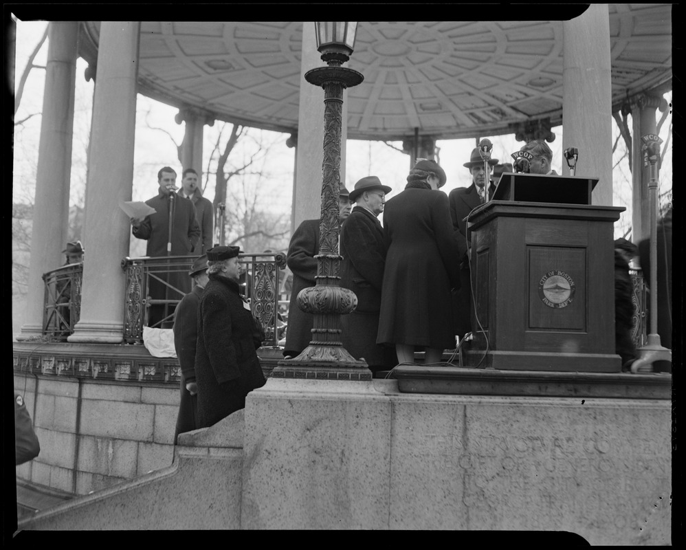 Flag raising event on Boston Common