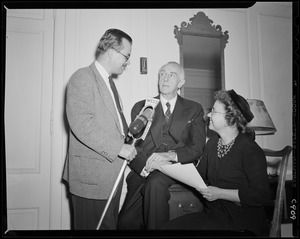 Walter Hampden with Fred Garrigus and Priscilla Fortescue