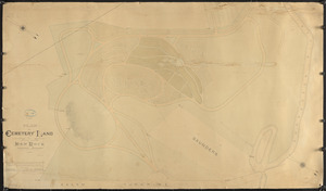 Plan of cemetery land at Den Rock