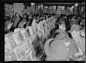 Herald Book Fair. Attendees browse book racks