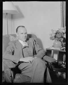 Portrait of a seated man