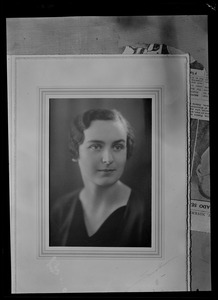 Framed photographic portrait of an unidentified woman